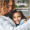 Kleenex Ultra Soft Facial Tissues, 4 Cube Boxes, 65 White Tissues per Box, 3-Ply (260 Total)